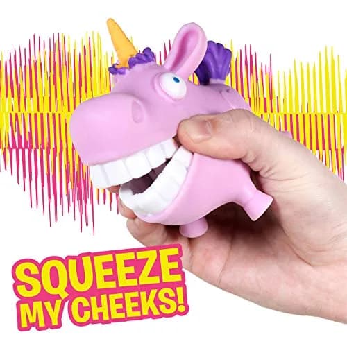Hog Wild Scream-O Screaming Unicorn Toy | Hilarious Squeeze Animal for Kids & Adults thumbnail 3