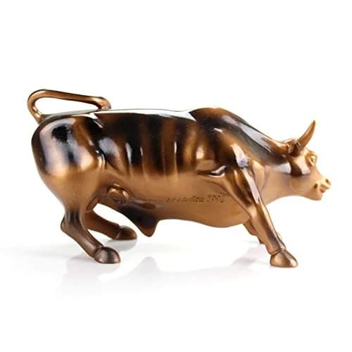 Torkia Official Licensed Bronze Wall Street Bull Statue 21.8 cm (8.6 in) | Iconic Symbol of Financial Prosperity thumbnail 5