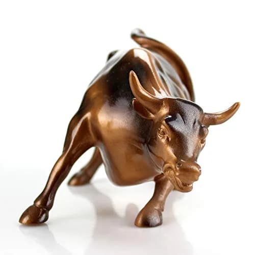 Torkia Official Licensed Bronze Wall Street Bull Statue 21.8 cm (8.6 in) | Iconic Symbol of Financial Prosperity thumbnail 2