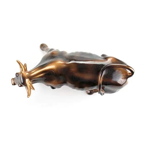 Torkia Official Licensed Bronze Wall Street Bull Statue 17.8 cm (7.5 in) | Iconic Symbol of Financial Prosperity thumbnail 6