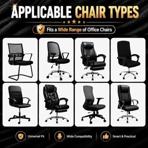 DIVA EN CAMINO DEC Office Chair Cover Large Stretchable Zipper | Protect & Renew Your Office Chair thumbnail 7