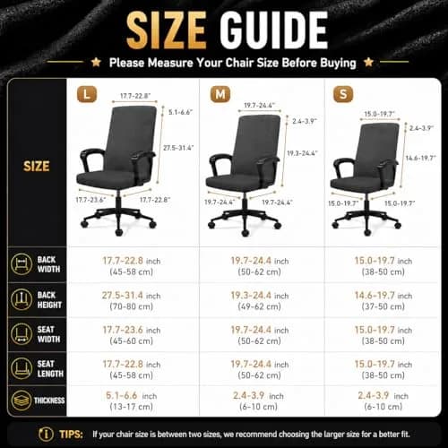 DIVA EN CAMINO DEC Office Chair Cover with Zipper | Washable, Anti-dust, Removable, Plum thumbnail 6
