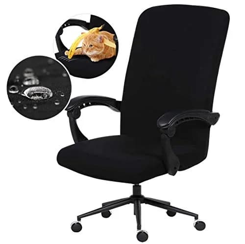 DIVA EN CAMINO DEC Water Resistant Office Chair Cover 85% Polyester & 15% Spandex | Universal Washable Slipcover (Large) thumbnail 1