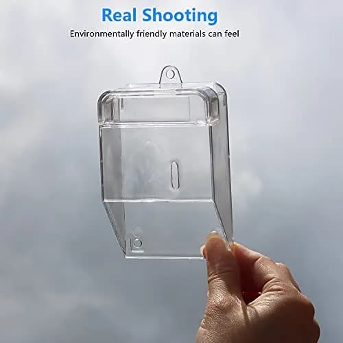 ZUYOOK Waterproof Doorbell Cover, Transparent Rainproof Wireless Splashproof Box | Protects Doorbell from Weather thumbnail 9