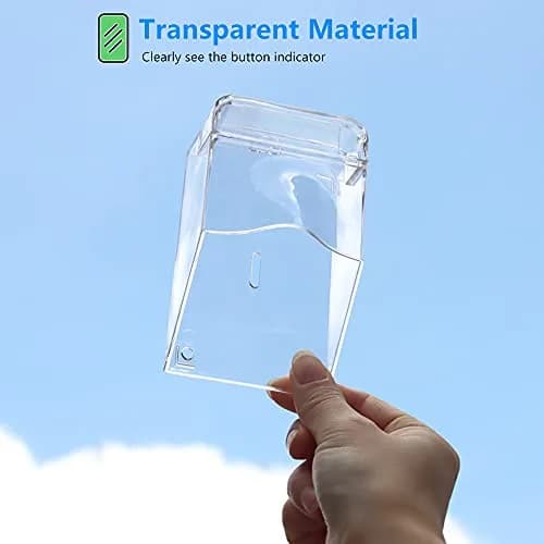 ZUYOOK Waterproof Doorbell Cover, Transparent Rainproof Wireless Splashproof Box | Protects Doorbell from Weather thumbnail 4