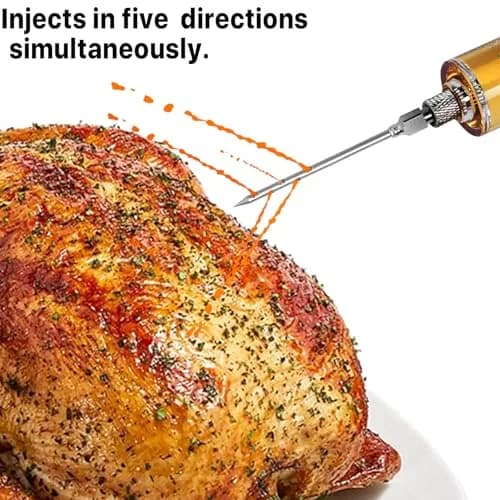 Kingsmile Meat Injector Syringe with 3 Needles | 30ml (1oz) Capacity for BBQ & Smoker thumbnail 2