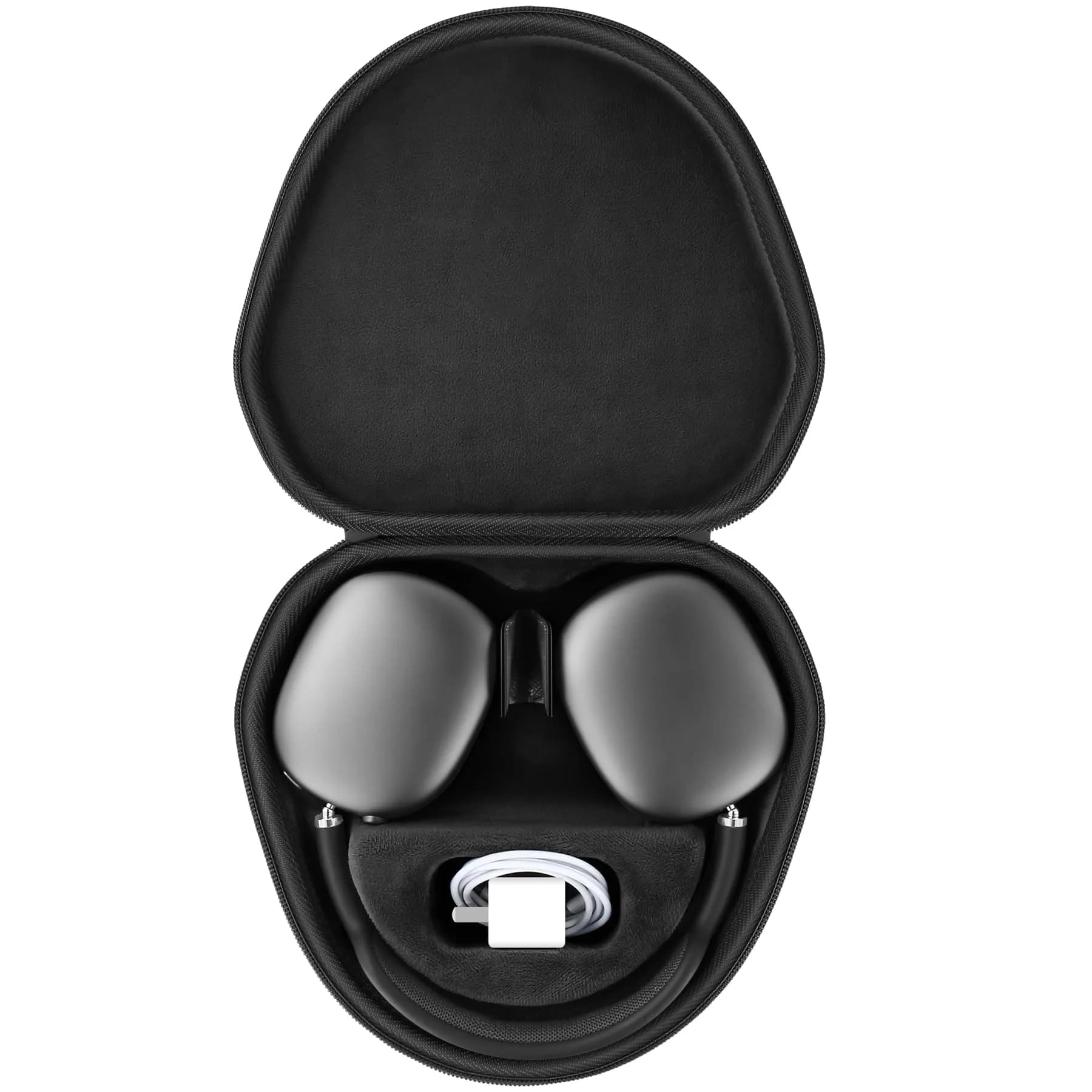 co2CREA Hard Case with Sleep Mode for Apple AirPods Max | 22.8cm (8.98in) Black
