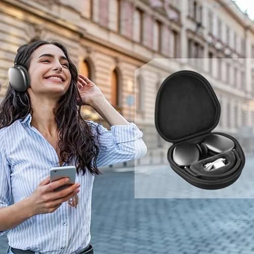 co2CREA Hard Case with Sleep Mode for Apple AirPods Max | 22.8cm (8.98in) Black thumbnail 9