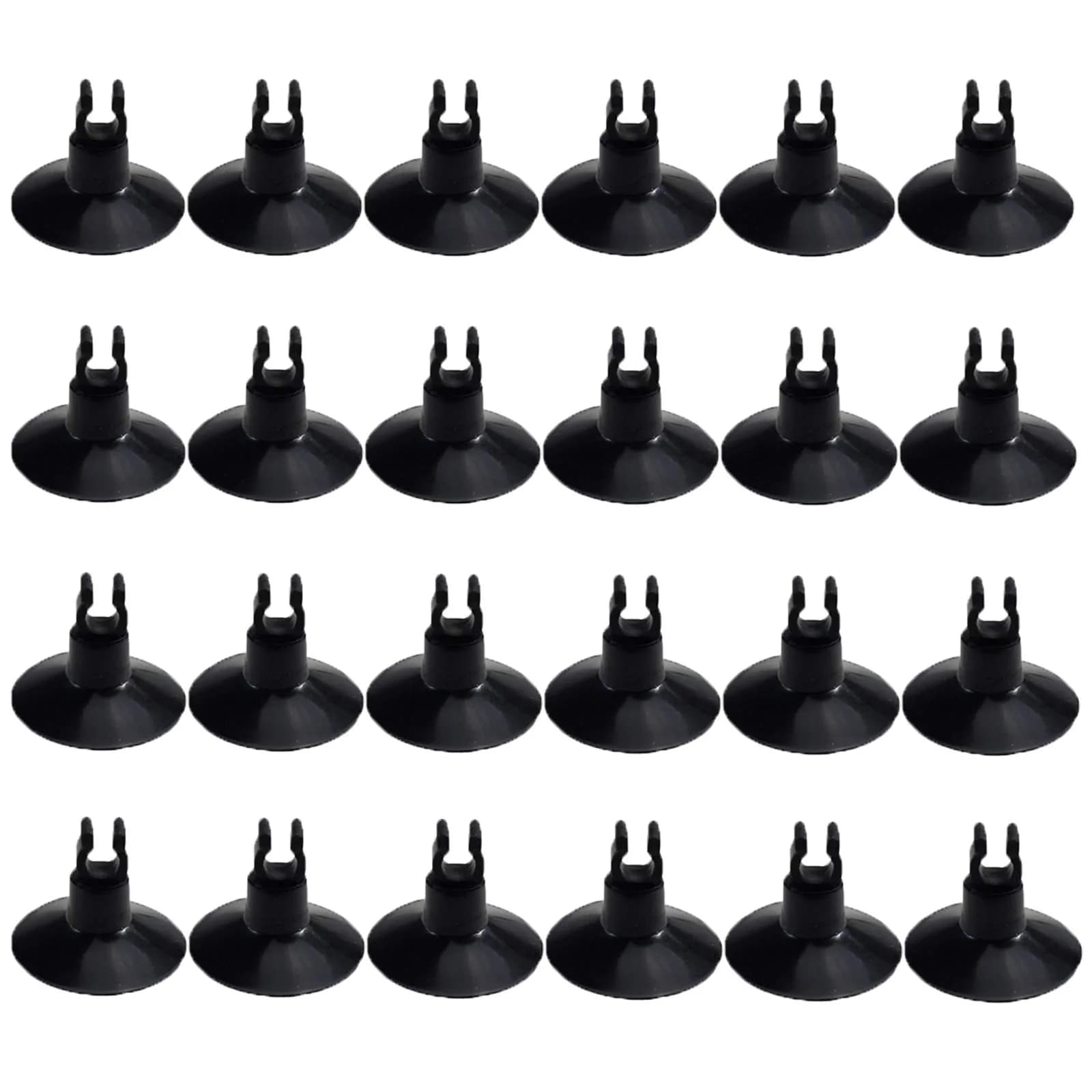 AQUANEAT Aquarium Suction Cups 24pcs | High-Quality Soft Plastic for Fish Tank Airline Tubing - main product image