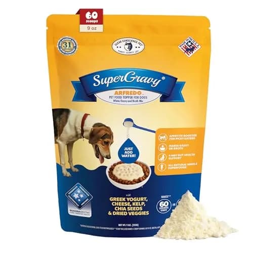 CLEAR CONSCIENCE PET® Arfredo SuperGravy Dog Food Topper Hydration Broth Mix Greek Yogurt Cheese Blend 9 oz. | All Life Stage thumbnail 1