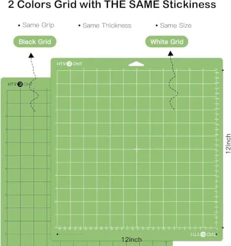 HTVRONT Standard Stickness Cutting Mat 12x12 Inch, 6 Pack | Quilting & Crafting Mat with Free Scraper thumbnail 6