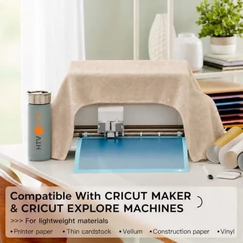 HTVRONT Light Grip Cutting Mat 12x12 Inch, 6 Pack, Blue | Self-Healing PVC for Quilting & Crafting thumbnail 5