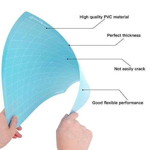 HTVRONT Light Grip Cutting Mat 12x12 Inch, 6 Pack, Blue | Self-Healing PVC for Quilting & Crafting thumbnail 4
