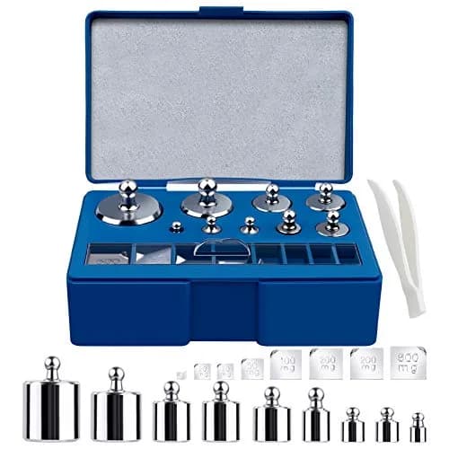 UCEC Calibration Weights for Digital Scale 10mg-100g | Precision Stainless Steel Kit with Tweezers thumbnail 1