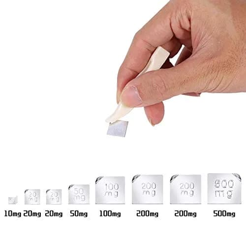 UCEC Calibration Weights for Digital Scale 10mg-100g | Precision Stainless Steel Kit with Tweezers thumbnail 9