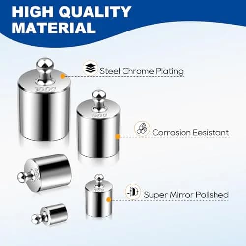UCEC Calibration Weights for Digital Scale 10mg-100g | Precision Stainless Steel Kit with Tweezers thumbnail 3