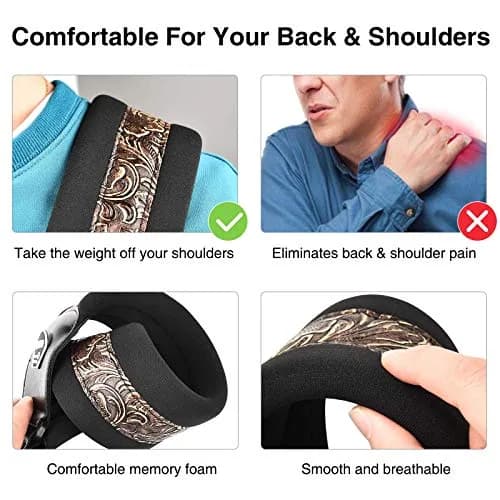 LEKATO Bass Guitar Strap - 3" Wide, Padded, Adjustable 45" to 55" | Comfortable & Durable thumbnail 5