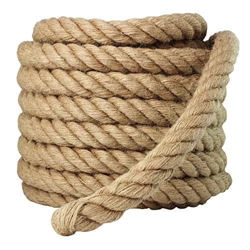 VEITHI Manila Rope 1.5 Inch x 50 Feet (38.1mm x 15.24m) | Natural Twisted Rope for Landscaping, Crafts, Marine Use thumbnail 2