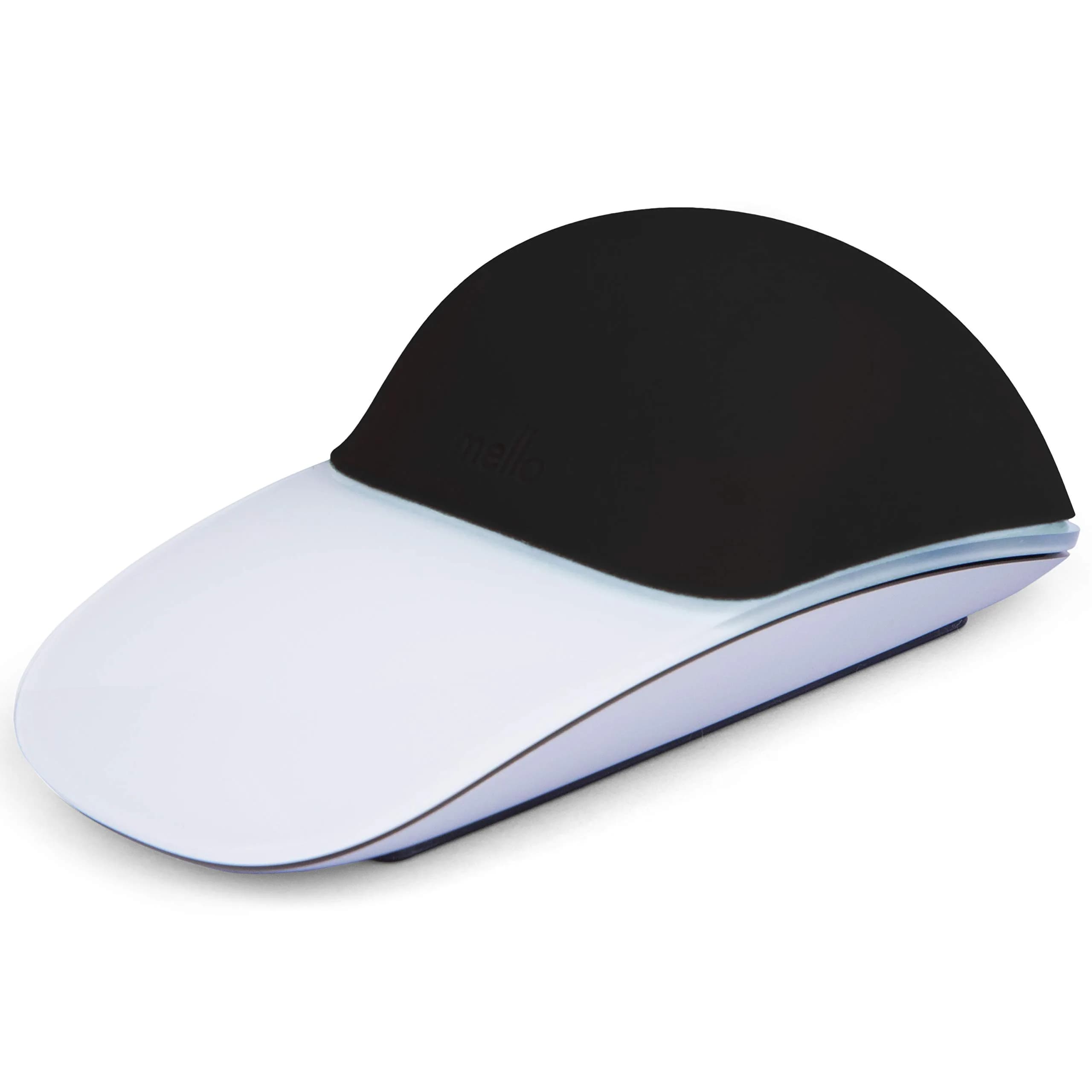 ELEMENTING Mello Silicone Cushion for Apple Magic Mouse 1 & 2 | Comfortable, Durable & Stylish (One Size, Tuxedo Black) — Tuxedo Black