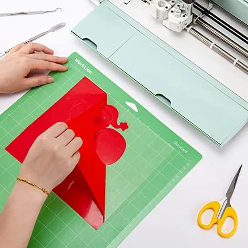 WORKLION 12x12 Standard Cutting Mat (3 Pack) Compatible with Explore, Air, Maker | Green PVC thumbnail 2