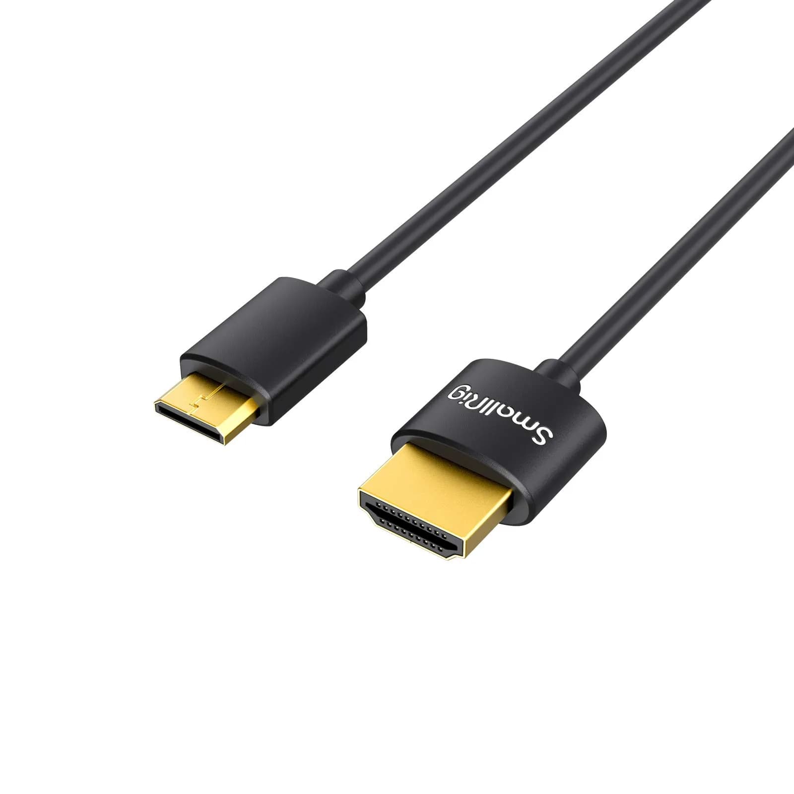 SMALLRIG Coiled HDMI Cable 2.0 (A to A) 1.2m (47.1in) | 4K@60Hz 18Gbps High Speed Data Transmission — 55CM(C to A)