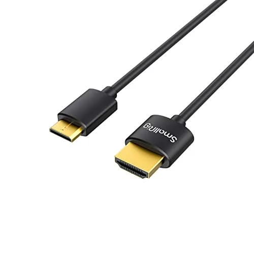 SMALLRIG Ultra Thin Mini to HDMI Cable 35cm (1.15ft) | 4K@60Hz HDR 2.0 for Camera Rigs thumbnail 1