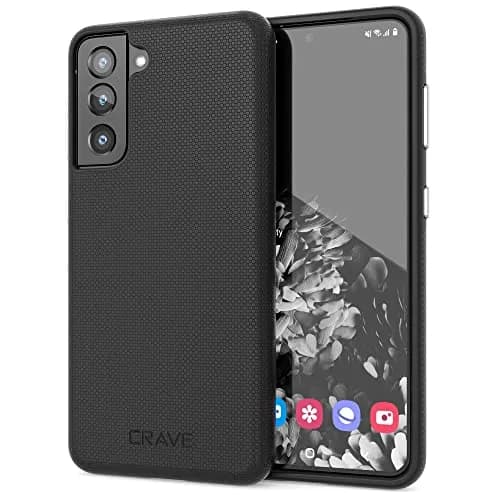 Crave Dual Guard for Samsung Galaxy S21 Case - Black | Dual Layer TPU/PC Protection (6.2") - main product image