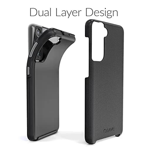 Crave Dual Guard for Samsung Galaxy S21 Case - Black | Dual Layer TPU/PC Protection (6.2") thumbnail 7