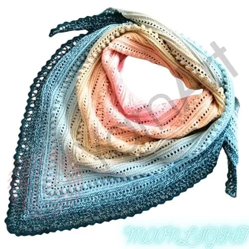 YarnArt Flowers Moonlight Gradient Cotton Acrylic Yarn with Metallic Lurex 250g | Shiny Multicolor for Crochet & Knitting thumbnail 3