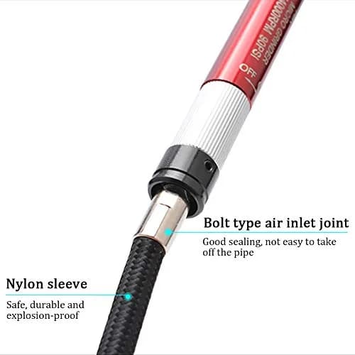 CALIDAKA Micro Air Die Grinder 3mm | High Speed, Light & Durable for Metal & Wood (65000 RPM) thumbnail 7