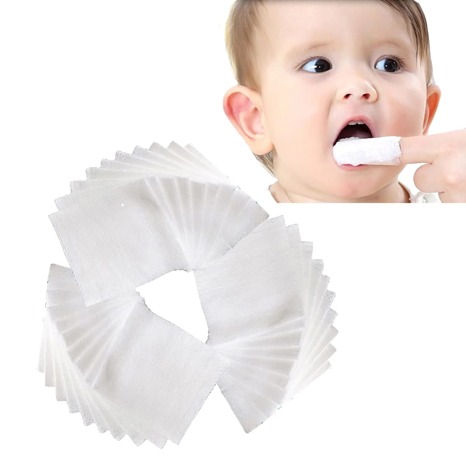 Serlife Baby Toothbrush Soft Gauze Infant Finger Clean Oral Toothbrush | Gentle, Hygienic Baby Mouth Care - main product image