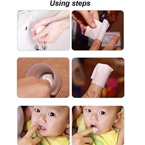 Serlife Baby Toothbrush Soft Gauze Infant Finger Clean Oral Toothbrush | Gentle, Hygienic Baby Mouth Care thumbnail 6