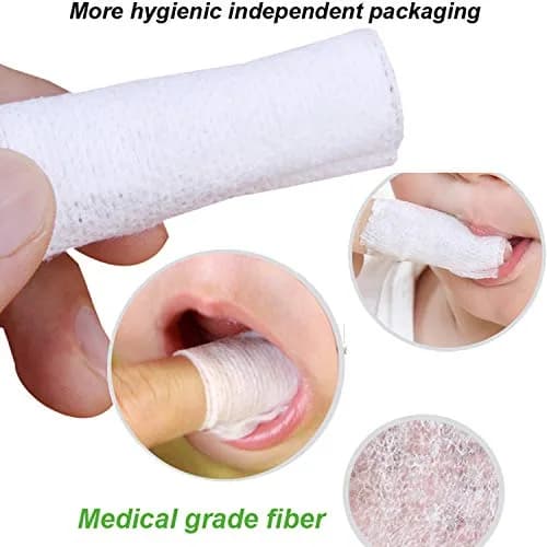 Serlife Baby Toothbrush Soft Gauze Infant Finger Clean Oral Toothbrush | Gentle, Hygienic Baby Mouth Care thumbnail 2