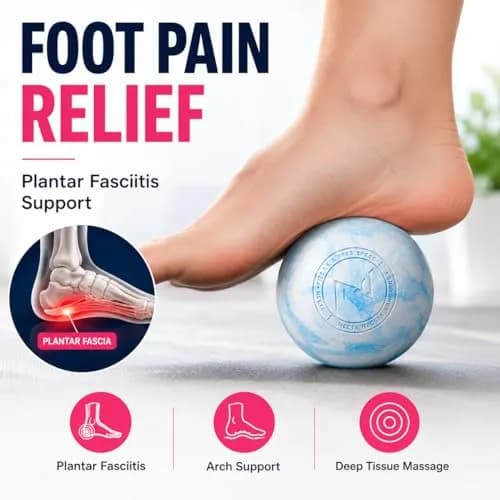 FITZELAR 2-Pack Massage Lacrosse Balls 6.3 cm (2.5 inch) | Myofascial Release & Deep Tissue thumbnail 5