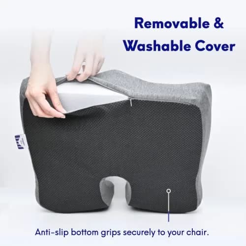 C CUSHION LAB Patented Pressure Relief Seat Cushion for Long Sitting Hours | 43.2 cm (17 in) x 40.6 cm (16 in) thumbnail 7