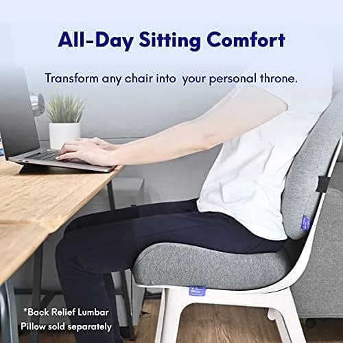 C CUSHION LAB Patented Pressure Relief Seat Cushion for Long Sitting Hours | 43.2 cm (17 in) x 40.6 cm (16 in) thumbnail 2