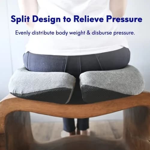 C CUSHION LAB Patented Pressure Relief Seat Cushion for Long Sitting Hours | 43.2 cm (17 in) x 40.6 cm (16 in) thumbnail 4