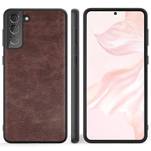 SALAWAT Galaxy S21 Case, Slim PU Leather Vintage Shockproof Phone Cover 6.2inch | Lightweight Hybrid Protection thumbnail 2