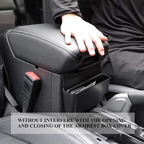 YOCTM Interior Organizer 3-Pack for Jeep Wrangler JL JT Gladiator 2024-2026 | Passenger Grab Tray, Shifter Side Tray, Armrest Storage Box thumbnail 8
