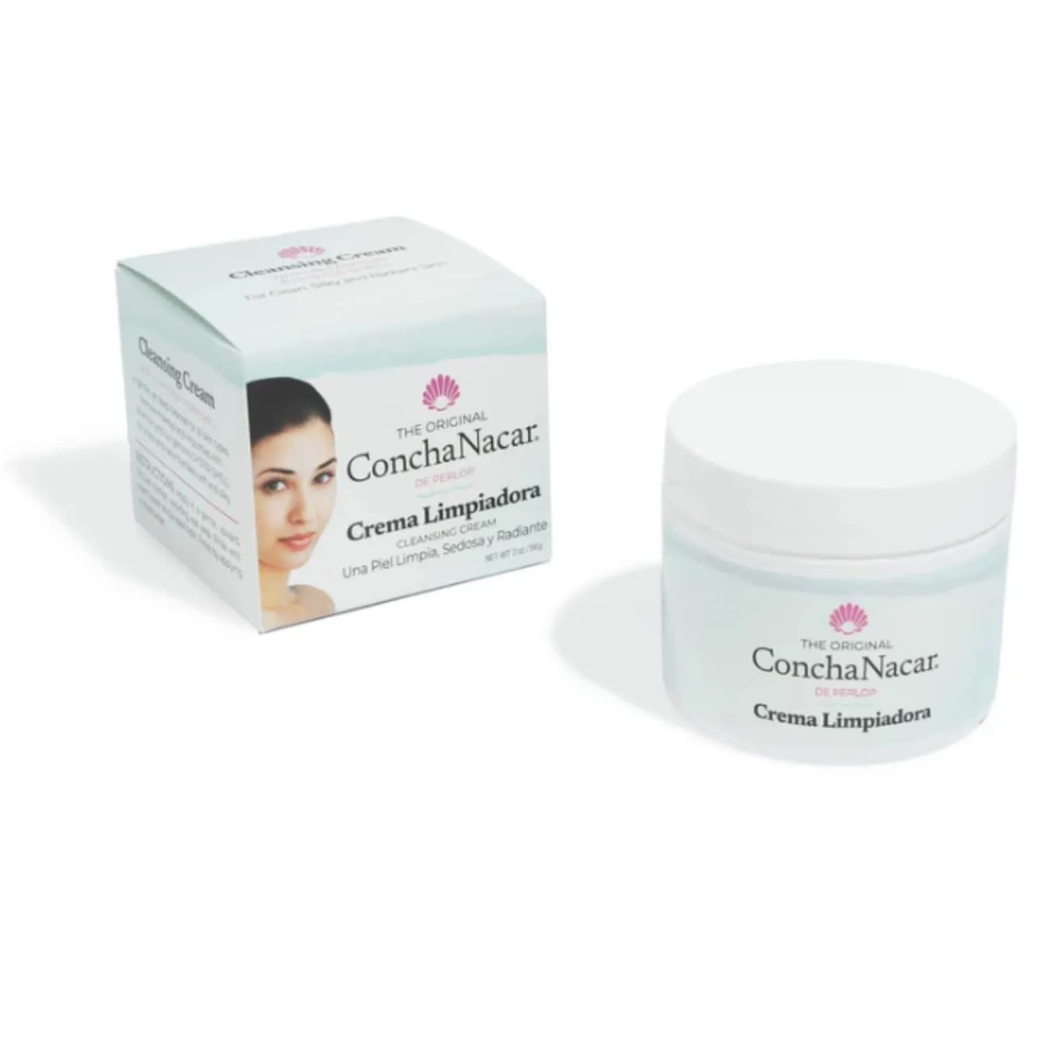 Concha Nacar Facial Cleanser by Perlop 88.7 ml (2 Fl Oz) x 2 | Gentle Deep Pore Cleansing for All Skin Types — 2 Ounce