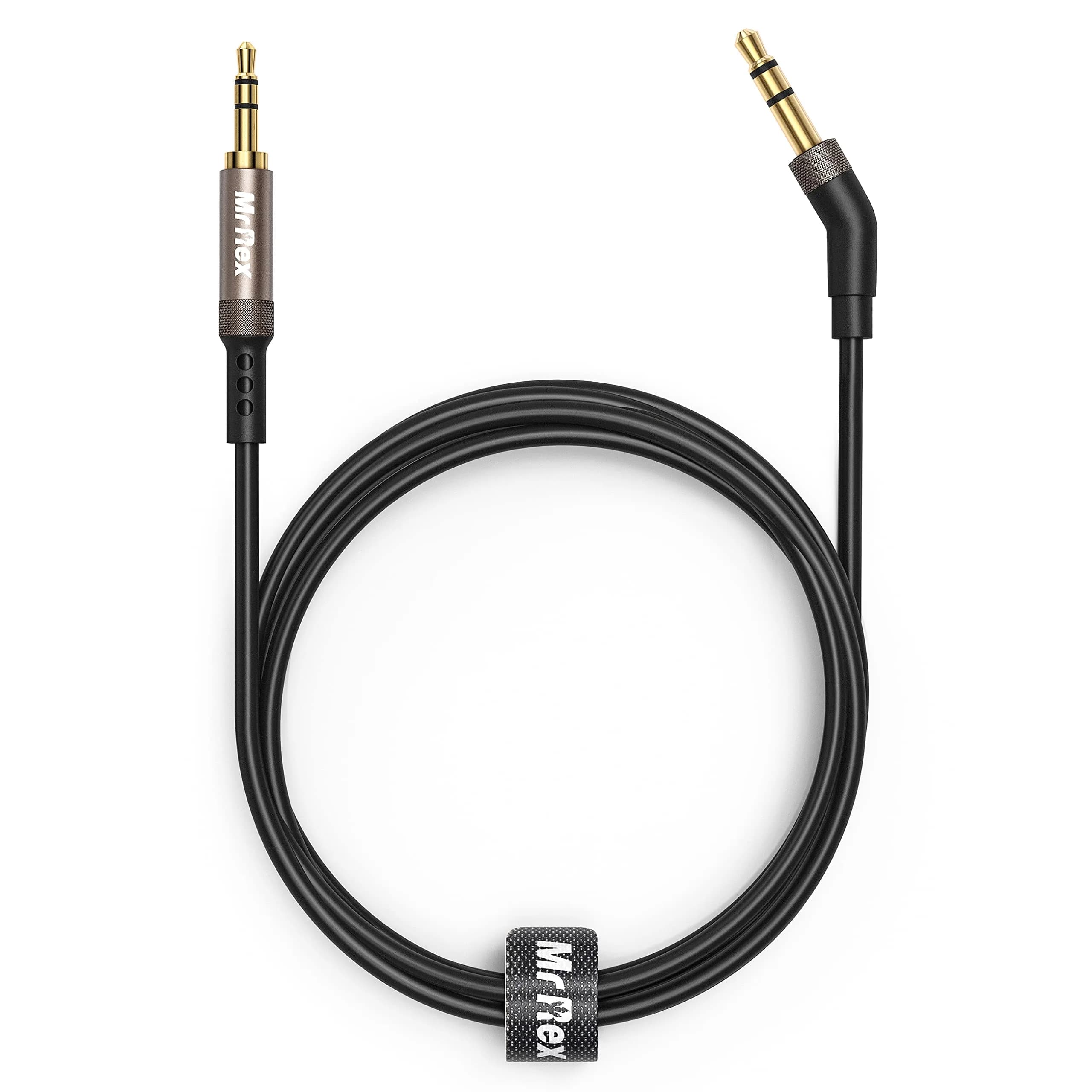 Mr Rex 16ft (5m) 3.5mm to 2.5mm Aux Cable | Tangle-Free Audio Replacement Wire for Bose, JBL Headphones - main product image