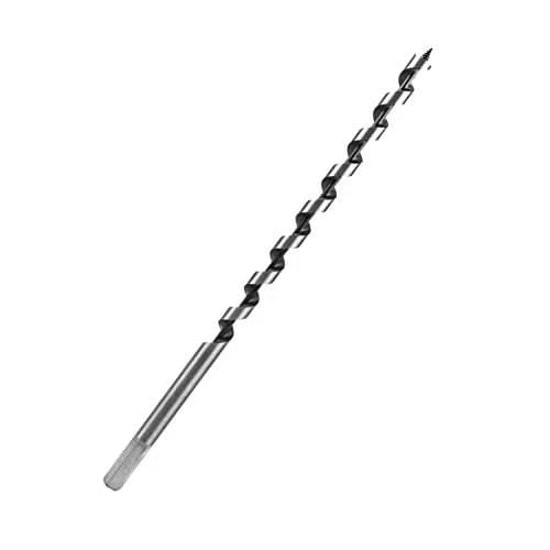 QWORK 12mm x 300mm Wood Auger Drill Bit | 12mm (0.5 inch) Diameter, 300mm (12 inch) Length, Hex Shank thumbnail 7