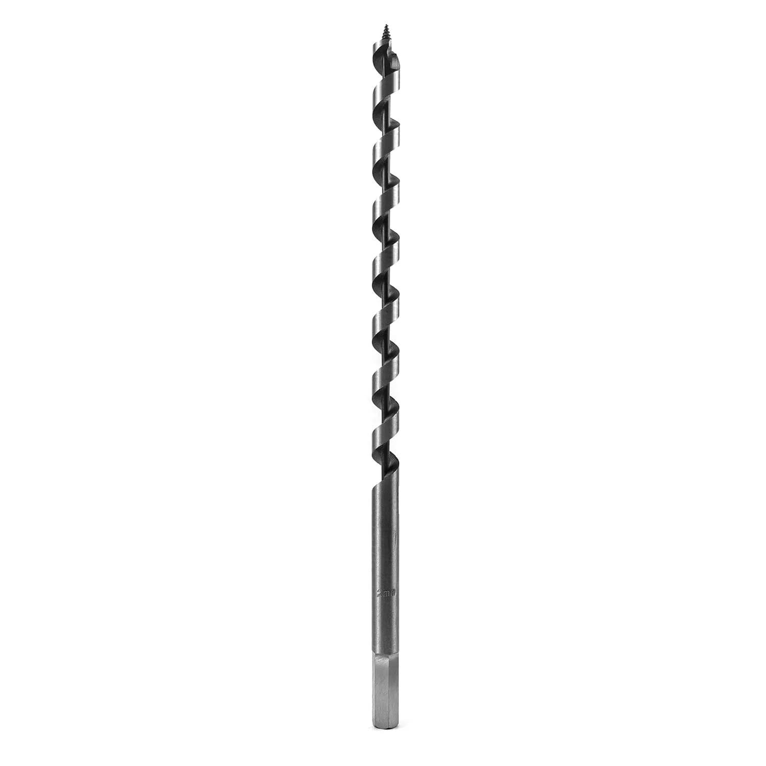 QWORK 1/2 Inch x 16 Inch Auger Drill Bit for Wood | 12.7mm (1/2") x 40.6cm (16") — 12" Long