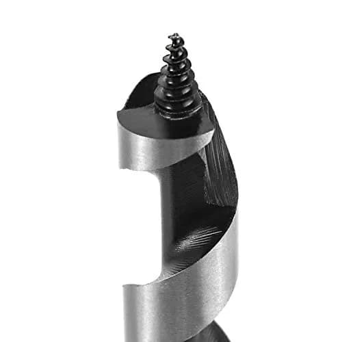 QWORK 5/8 Inch Auger Drill Bit for Wood, 12 Inch Length, 3/8-Inch Hex Shank | Precision Drilling for Soft & Hardwood thumbnail 2