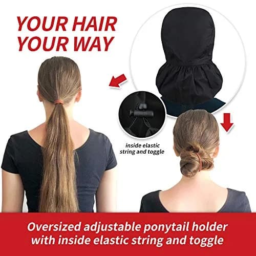 ABAMERICA Scrub Caps for Women Surgical Caps Nurse Hat with Ponytail Holder, Satin-Lined, Breathable Polyester, Adjustable Fit thumbnail 4