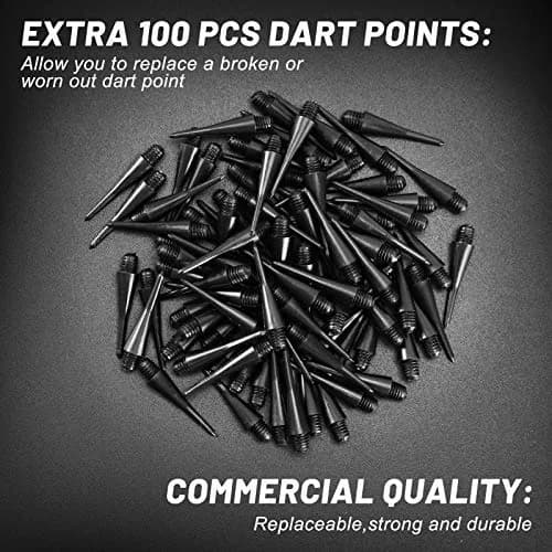 Accmor 12 Pack Soft Tip Darts with 100 Extra Tips | 14.8cm (5.8 inch) Metal Shaft Darts, 13g thumbnail 6