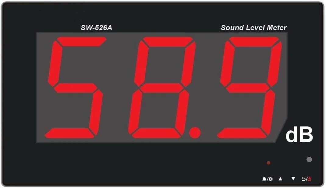 TestHelper SW-526A Sound Level Meter Tester 30-130dB 18in LCD Wall Hanging