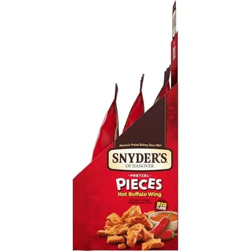 Snyder's of Hanover Hot Buffalo Wing Pretzel Pieces | Crunchy, Spicy Snack, 19.5oz (6 Pack) thumbnail 7
