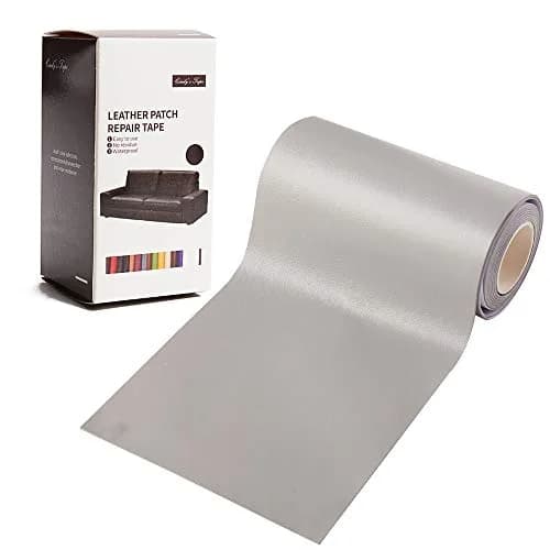 Cindy's Tape Leather Repair Patch Kit Light Grey 10cm x 152cm (4" x 60") | Self-Adhesive for Furniture & Car Seats thumbnail 1