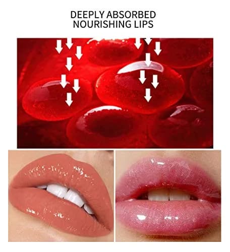 MAEPEOR Plumping Lipgloss 09#Transparent (1 Fl Oz) | High Shine Moisturizing Jelly Lip Gloss for Fuller Lips thumbnail 6